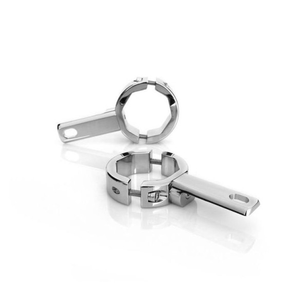 Denali DENALI 39mm-49mm Tube Mount Kit For Mounting Auxiliary Lights To Conventional Fork Tubes